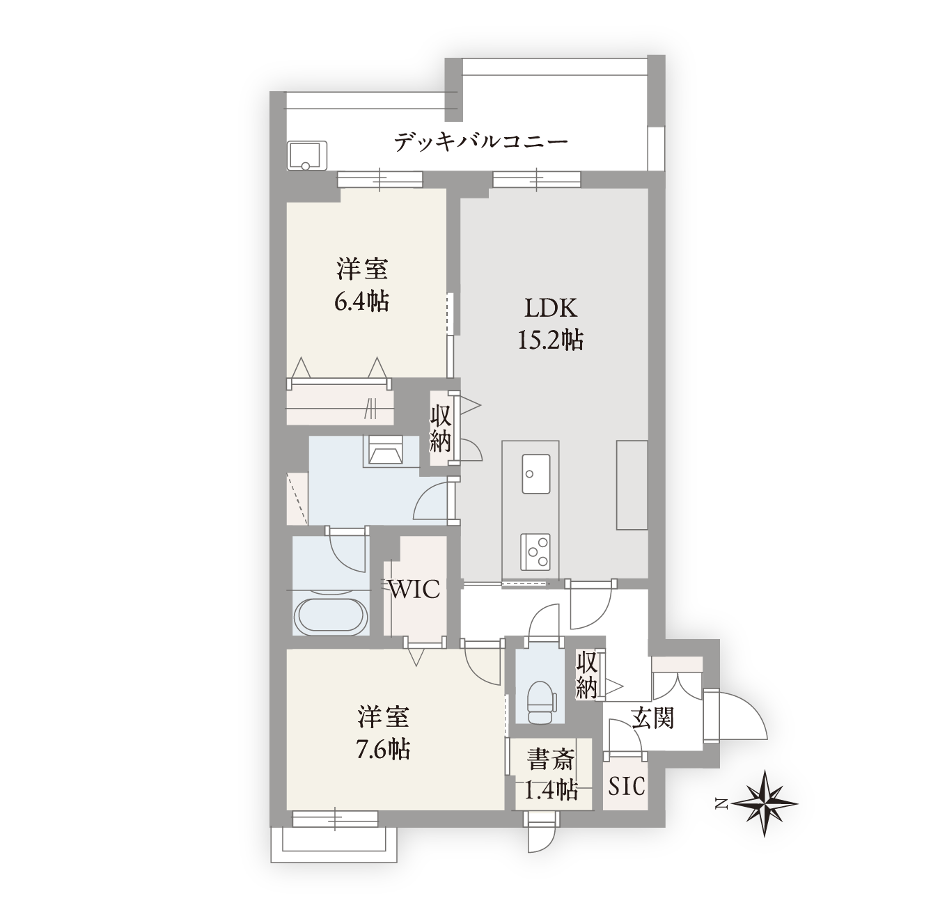 シャトードール プレミア0103号室の間取り
